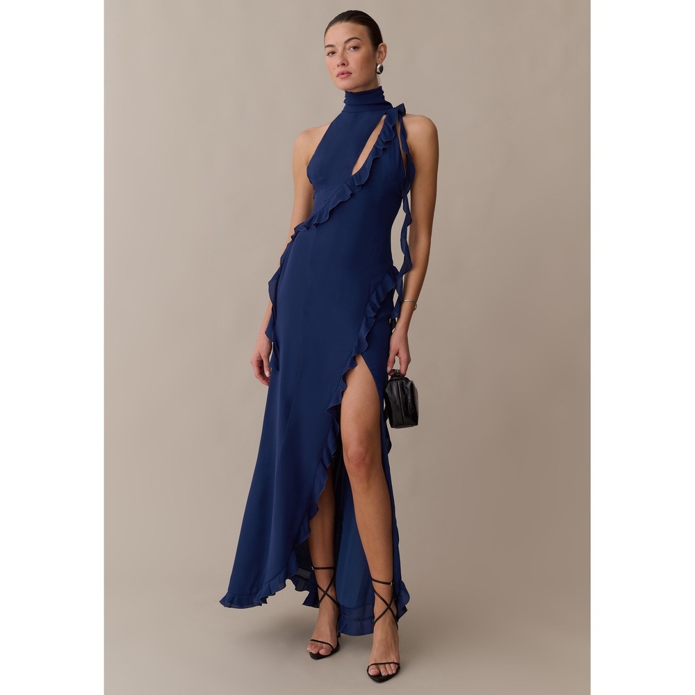 NWT Few Moda Makenna Dress in Navy / Size Medium / Still in Bag / MSRP $280